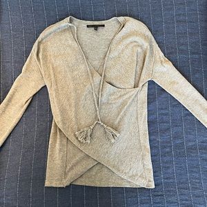 Cashmere-blend, Drape Front Sweater